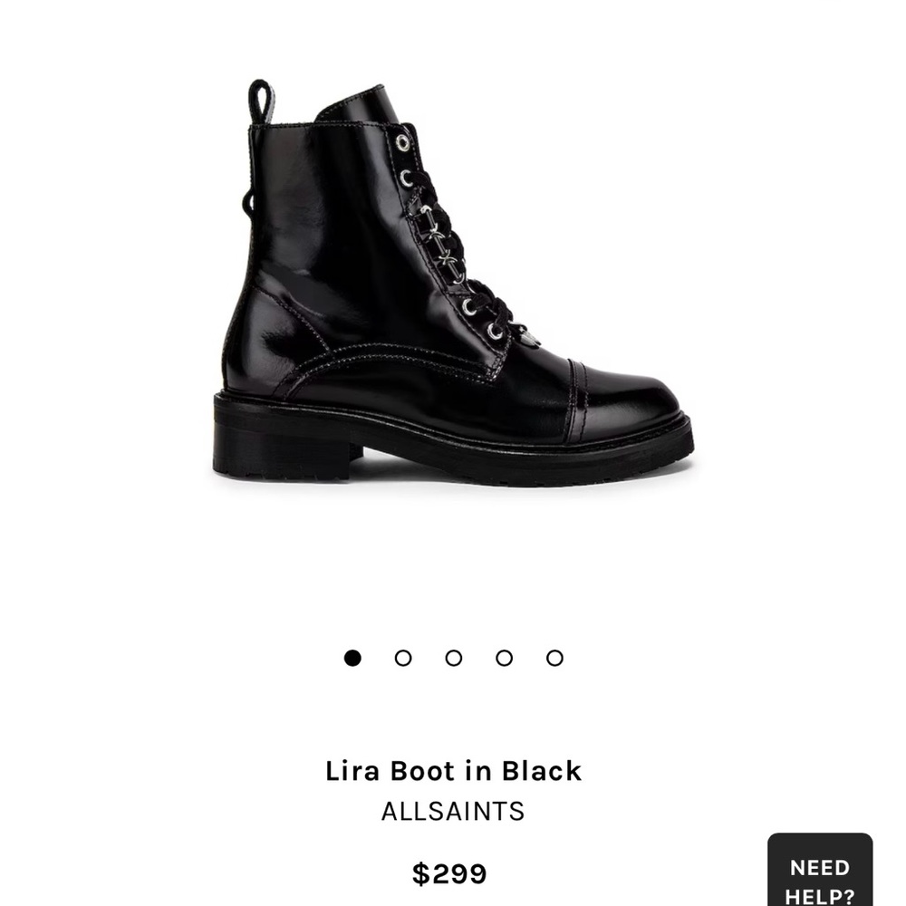 Like New AllSaints Lira Boot Size 10 - Picture 1 of 6